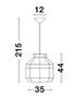 NOVA LUCE závěsné svítidlo MIA přírodní ratan černý kabel E27 1x12W 230V IP20 bez žárovky 9858659