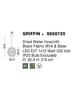 NOVA LUCE závěsné svítidlo GRIFFIN sušený vodní hyacint černý kabel E27 1x12W 230V IP20 bez žárovky 9858720