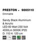 NOVA LUCE závěsné svítidlo PRESTON černý hliník a akryl LED 60W 230V 3000K IP20 stmívatelné 9865110