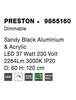 NOVA LUCE závěsné svítidlo PRESTON černý hliník a akryl LED 37W 230V 3000K IP20 stmívatelné 9865160