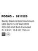 NOVA LUCE závěsné svítidlo POGNO černá a zlatý hliník GU10 1x10W IP20 220-240V bez žárovky 9911526