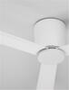 NOVA LUCE stropní ventilátor DELL tělo z hliníku matná bílá 3ABS dřevěné listy 9952325