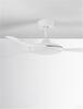 NOVA LUCE stropní ventilátor BLAIRE tělo z hliníku matná bílá a sklo 3ABS bílé listy 9952360