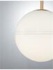 NOVA LUCE závěsné svítidlo CANTONA bílé opálové sklo mosaz zlatá E27 1x12W 230V IP20 bez žárovky 9960612