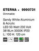 NOVA LUCE závěsné svítidlo ETERNA bílý hliník a akryl LED 50W 230V 3000K IP20 stmívatelné 9990731