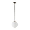 OSMONT ADR60028 ADRIA P1 závěsné skleněné svítidlo nerez leštěná / bílá IP40 3000 K 8W LED