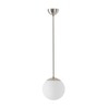 OSMONT ADR60030 ADRIA P1 závěsné skleněné svítidlo nerez broušená / bílá IP40 3000 K 8W LED