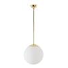 OSMONT ADR60046 ADRIA P2 závěsné skleněné svítidlo mosaz leštěná / bílá IP40 3000 K 20W LED