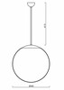 OSMONT ADR60075 ADRIA P3 závěsné skleněné svítidlo bílá IP40 3000 K 27W LED