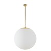 OSMONT ADR60206 ADRIA P5 závěsné skleněné svítidlo mosaz leštěná / bílá IP40 3000 K 48W LED