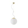 OSMONT ADR60252 ADRIA L2 závěsné skleněné svítidlo mosaz leštěná / bílá IP40 3000 K 20W LED