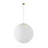 OSMONT ADR60368 ADRIA S5 závěsné skleněné svítidlo mosaz leštěná / bílá IP40 3000 K 48W LED