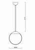 OSMONT ADR60520 ADRIA P1 závěsné skleněné svítidlo mosaz leštěná / bílá IP40 4000 K 8W LED
