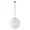 OSMONT ADR60595 ADRIA P3 závěsné skleněné svítidlo mosaz leštěná / bílá IP40 4000 K 27W LED DALI