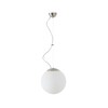 OSMONT ADR60760 ADRIA L2 závěsné skleněné svítidlo nerez broušená / bílá IP40 4000 K 20W LED
