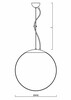 OSMONT ADR60772 ADRIA L3 závěsné skleněné svítidlo mosaz leštěná / bílá IP40 4000 K 27W LED DALI