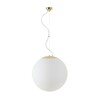 OSMONT ADR60794 ADRIA L4 závěsné skleněné svítidlo mosaz leštěná / bílá IP40 4000 K 41W LED