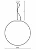 OSMONT ADR60824 ADRIA L5 závěsné skleněné svítidlo nerez broušená / bílá IP40 4000 K 48W LED