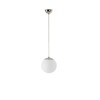OSMONT ADR60832 ADRIA S1 závěsné skleněné svítidlo nerez leštěná / bílá IP40 4000 K 8W LED