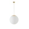 OSMONT ADR60846 ADRIA S3 závěsné skleněné svítidlo mosaz leštěná / bílá IP40 4000 K 27W LED DALI