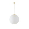 OSMONT ADR60857 ADRIA S4 závěsné skleněné svítidlo mosaz leštěná / bílá IP40 4000 K 41W LED