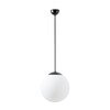 OSMONT ADR61275 ADRIA P2 závěsné skleněné svítidlo černá / bílá IP40 3000 K 20W LED