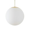 OSMONT ADR62123 ADRIA P5 HP závěsné skleněné svítidlo mosaz leštěná / bílá IP40 3000 K 65W LED