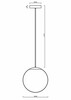 OSMONT ADR62529 ADRIA P3 HP závěsné skleněné svítidlo mosaz leštěná / bílá IP40 4000 K 52W LED DALI