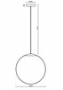 OSMONT ADR62612 ADRIA P5 HP závěsné skleněné svítidlo černá / bílá IP40 4000 K 65W LED