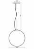 OSMONT ADR62706 ADRIA L5 HP závěsné skleněné svítidlo nerez broušená / bílá IP40 4000 K 65W LED