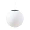OSMONT ADR62722 ADRIA S4 HP závěsné skleněné svítidlo černá / bílá IP40 4000 K 59W LED
