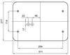 OSMONT ALT46668 ALTAIR 1S stropní/nástěnné skleněné svítidlo bílá IP41 2x25W E27