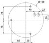 OSMONT APU70415 APUS 4 stropní/nástěnné skleněné svítidlo bílá IP44 3000 K 20W LED