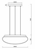 OSMONT ARA67490 ARAKIS LE3 závěsné skleněné svítidlo stříbrná / bílá IP40 3000 K 24W LED