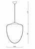 OSMONT AST42231 ASTRA P závěsné skleněné svítidlo bílá IP40 40W E27