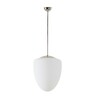 OSMONT AST60404 ASTRA P závěsné skleněné svítidlo nerez leštěná / bílá IP40 3000 K 27W LED