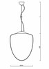 OSMONT AST60428 ASTRA L závěsné skleněné svítidlo nerez leštěná / bílá IP40 3000 K 27W LED