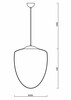 OSMONT AST60938 ASTRA S závěsné skleněné svítidlo mosaz leštěná / bílá IP40 4000 K 27W LED