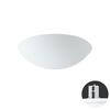OSMONT AUR55332 AURA V10 stropní/nástěnné skleněné polovestavné svítidlo bílá IP44 2x25W E27
