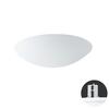 OSMONT AUR55338 AURA V5 stropní/nástěnné skleněné polovestavné svítidlo bílá IP44 3x25W E27