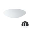 OSMONT AUR59371 AURA V9 stropní/nástěnné skleněné polovestavné svítidlo bílá IP44 3000 K 35W LED