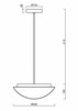 OSMONT AUR60968 AURA P3 závěsné skleněné svítidlo bílá IP40 4000 K 18W LED