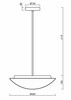 OSMONT AUR60983 AURA P4 závěsné skleněné svítidlo bílá IP40 4000 K 27W LED