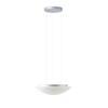 OSMONT AUR67435 AURA LE5 závěsné skleněné svítidlo stříbrná / bílá IP40 3000 K 34W LED