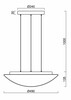 OSMONT AUR67437 AURA LE5 závěsné skleněné svítidlo černá / bílá IP40 3000 K 24W LED