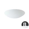 OSMONT AUR68614 AURA V11 stropní/nástěnné skleněné polovestavné svítidlo bílá IP44 4000 K 24W LED HF