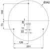 OSMONT COR71550 CORVUS 1 stropní/nástěnné plastové svítidlo IP54 4000 K 26W LED
