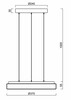 OSMONT COR72302 CORVUS LE1 závěsné plastové svítidlo černá / bílá IP40 3000 K 25W LED