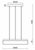 OSMONT DEL68518 DELIA LE2 závěsné plastové svítidlo bílá IP40 4000 K 34W LED