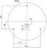 OSMONT EDN43039 EDNA 4 stropní/nástěnné skleněné svítidlo bílá IP43 2x25W E27 HF
